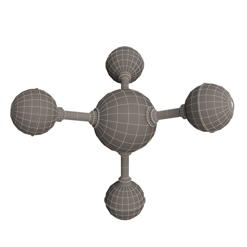Methane Molecule 3D Print 499597