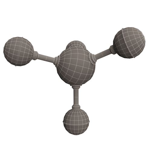 Methane Molecule 3D Print 499598
