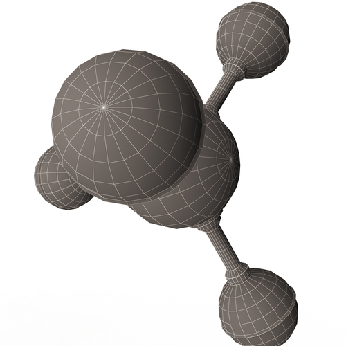 Methane Molecule 3D Print 499599