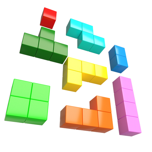 Tetris Bricks Set 3D Print 499641