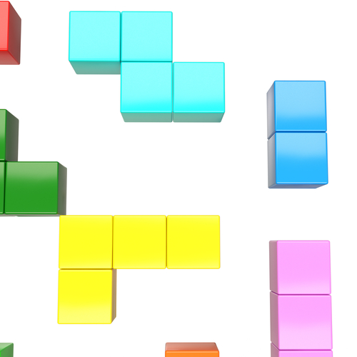 Tetris Bricks Set 3D Print 499644