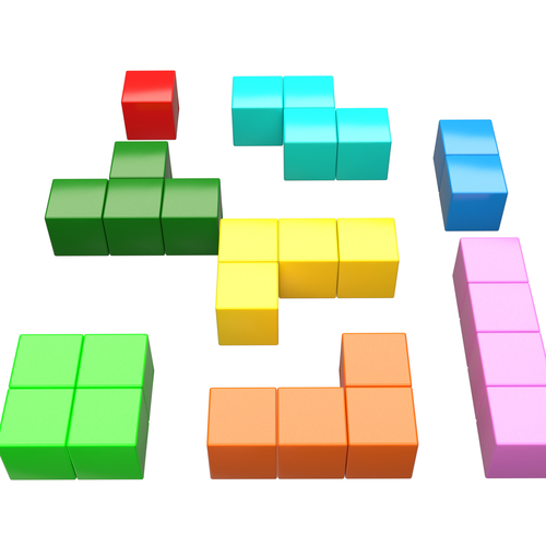 Tetris Bricks Set 3D Print 499645