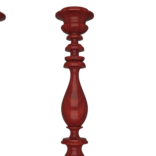 Wood Candlestick 3D Print 499656