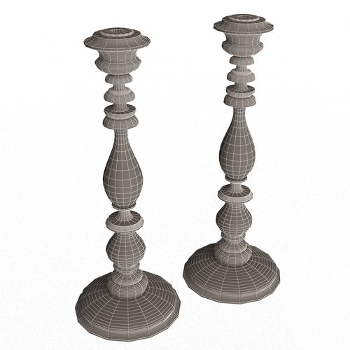 Wood Candlestick 3D Print 499669