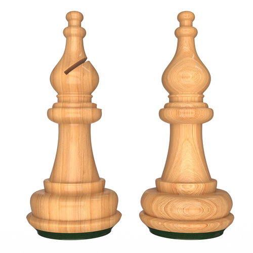3D Wooden Chess Bishop 3D Print 499691
