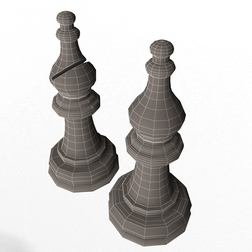 3D Wooden Chess Bishop 3D Print 499692