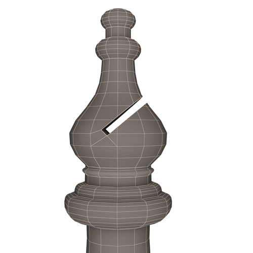 3D Wooden Chess Bishop 3D Print 499693