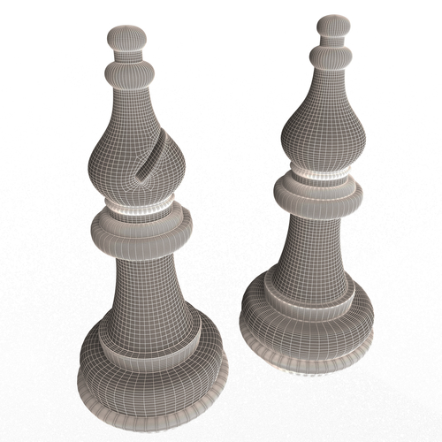 3D Wooden Chess Bishop 3D Print 499697