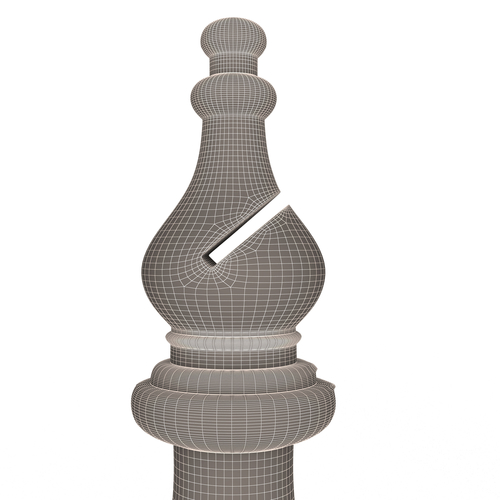3D Wooden Chess Bishop 3D Print 499699