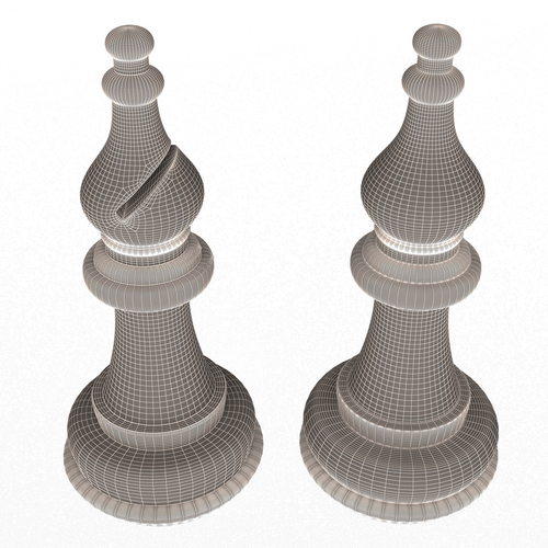 3D Wooden Chess Bishop 3D Print 499701
