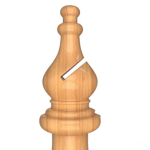 3D Wooden Chess Bishop 3D Print 499704