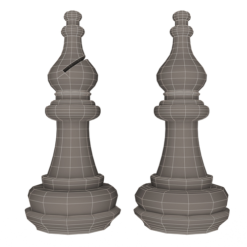3D Wooden Chess Bishop 3D Print 499707