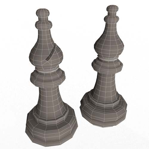 3D Wooden Chess Bishop 3D Print 499708