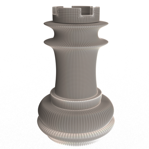 3D Wooden Chess Rook 3D Print 499715