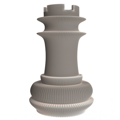 3D Wooden Chess Rook 3D Print 499720