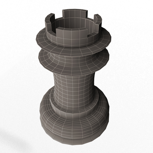 3D Wooden Chess Rook 3D Print 499722