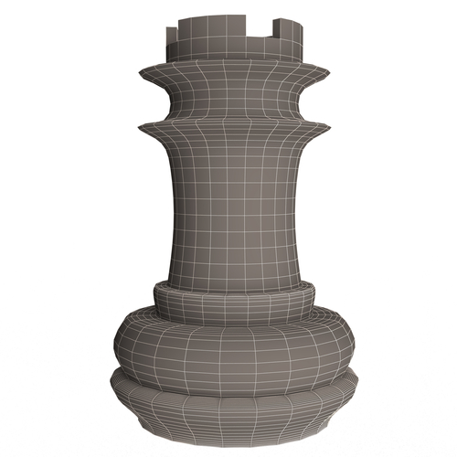 3D Wooden Chess Rook 3D Print 499726