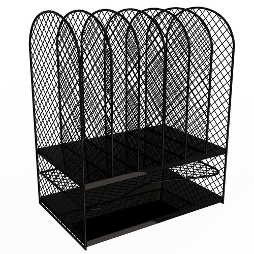 Black Mesh Tray Desktop Organizer 3D Print 499923