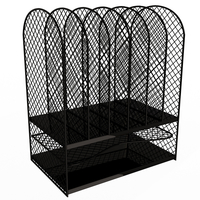 Small Black Mesh Tray Desktop Organizer 3D Printing 499923