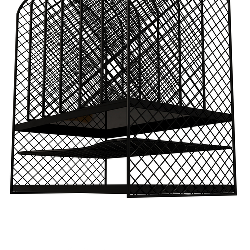 Black Mesh Tray Desktop Organizer 3D Print 499927