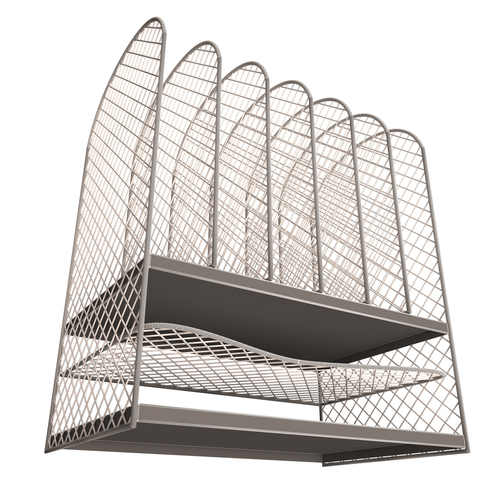 Black Mesh Tray Desktop Organizer 3D Print 499930