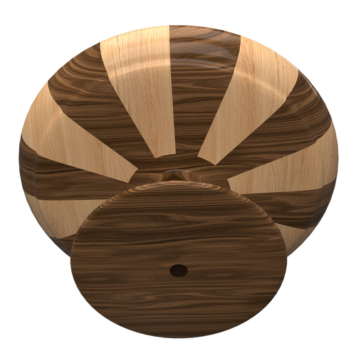 Cake Stand Wooden with Dome 3D Print 499950