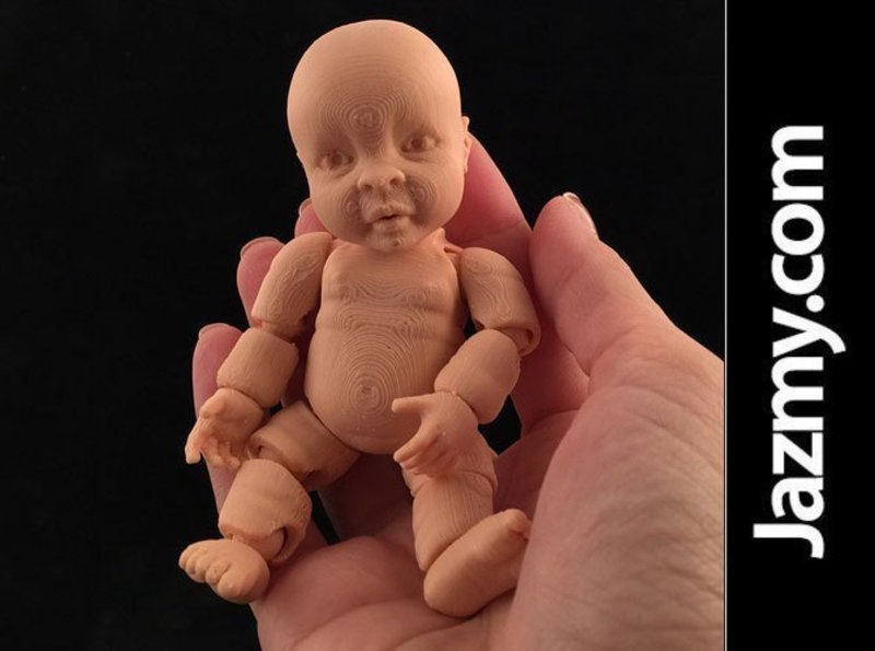 Realistic Articulated Miniature Baby Doll - One Piece