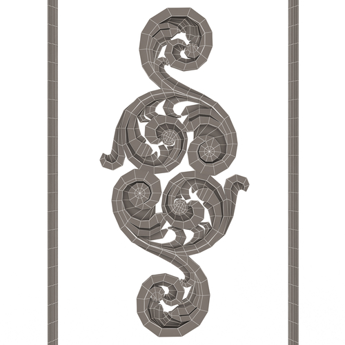 Carved Decoration Panel 02 3D Print 499993