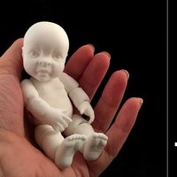 3d Realistic Articulate Ball Jointed Miniature Baby Doll - Thumbnail 2