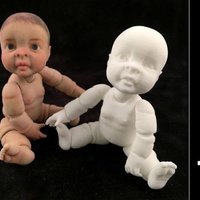 3d Realistic Articulate Ball Jointed Miniature Baby Doll - Thumbnail 3
