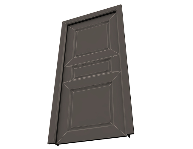 Carved Door Classic 06 3D Print 500041