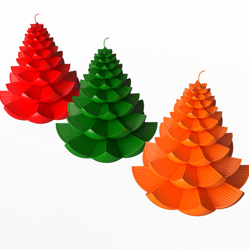 Christmas Tree Candle 3D Print 500052