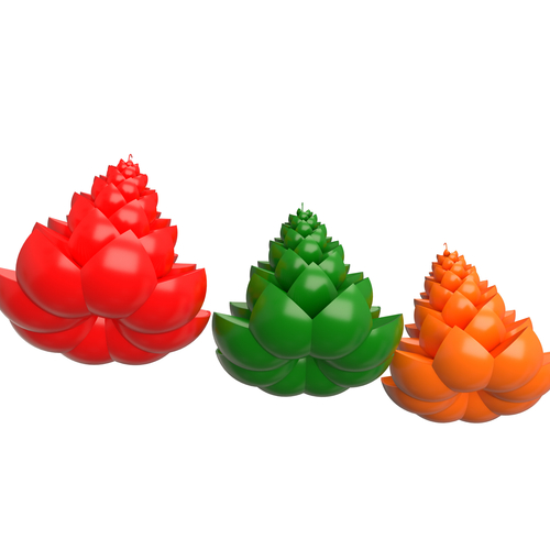 Christmas Tree Candle 3D Print 500053