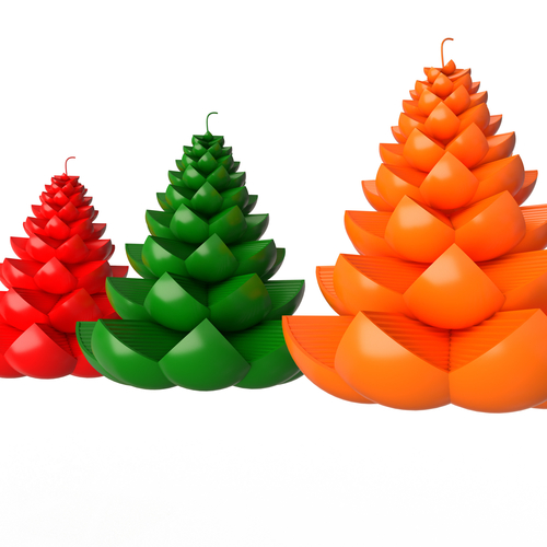 Christmas Tree Candle 3D Print 500054