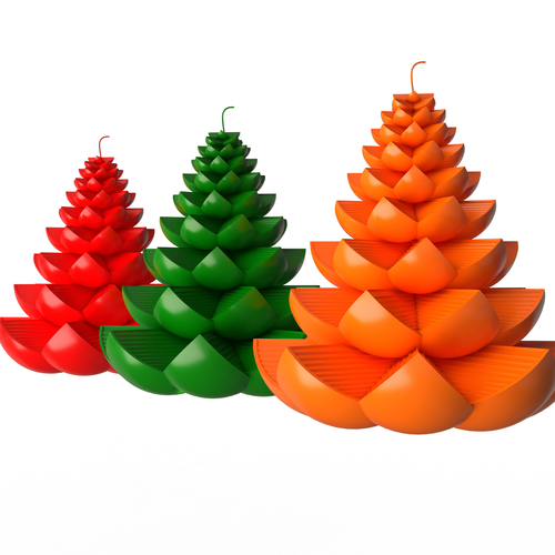 Christmas Tree Candle 3D Print 500057