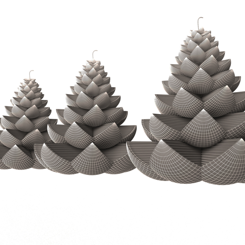 Christmas Tree Candle 3D Print 500060