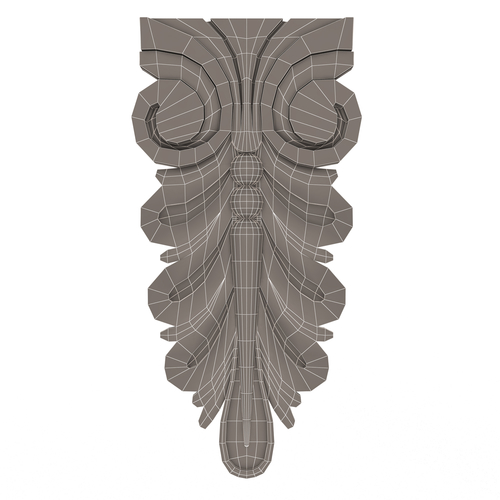 Corbel Carved 04 3D Print 500158