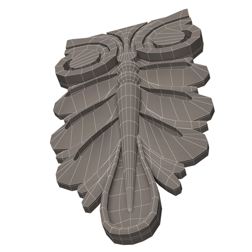 Corbel Carved 04 3D Print 500163