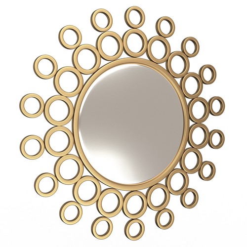 Gold Bubble Wall Mirror 3D Print 500326