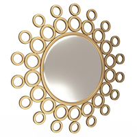 Small Gold Bubble Wall Mirror 3D Printing 500326