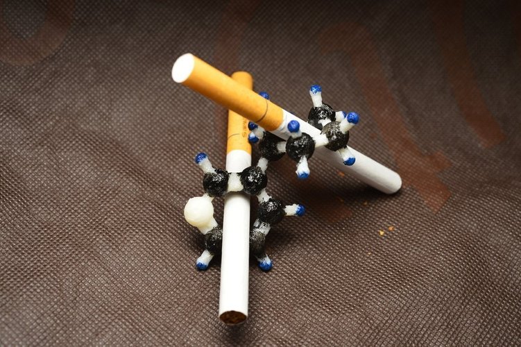 Nicotine - OpenSCAD generated from chemical SDF files 3D Print 50036