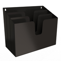 Small Horizontal Folder Organizer Black 02 3D Printing 500362