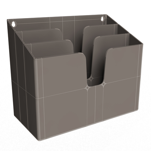 Horizontal Folder Organizer Black 02 3D Print 500368