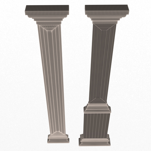 Interior-Exterior Pilasters 3D Print 500385