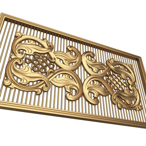 Lattice Carved Panel for CNC 3D Print 500389