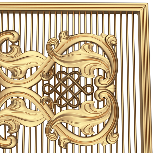 Lattice Carved Panel for CNC 3D Print 500392