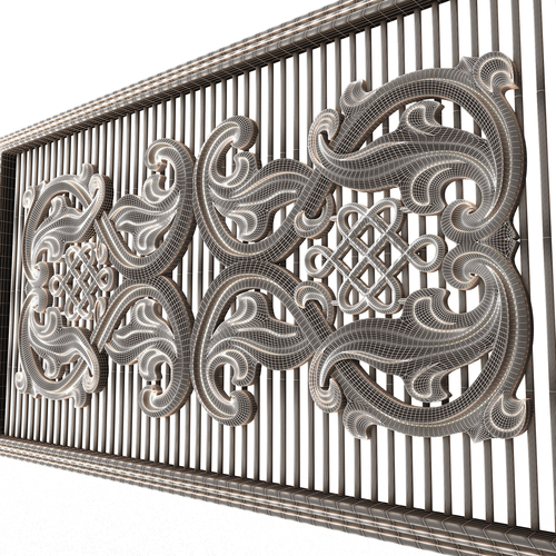 Lattice Carved Panel for CNC 3D Print 500396