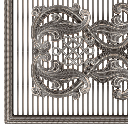 Lattice Carved Panel for CNC 3D Print 500397