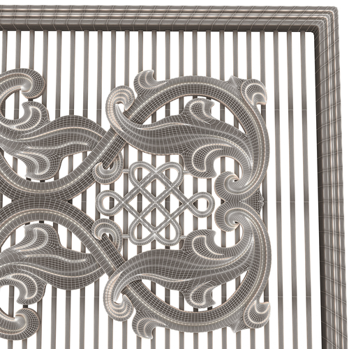 Lattice Carved Panel for CNC 3D Print 500398