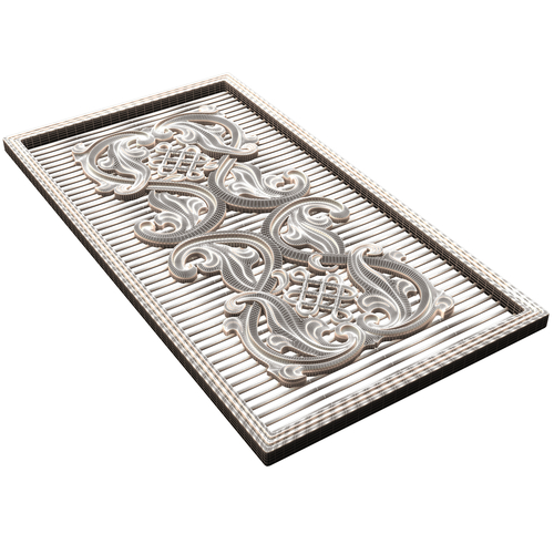 Lattice Carved Panel for CNC 3D Print 500399